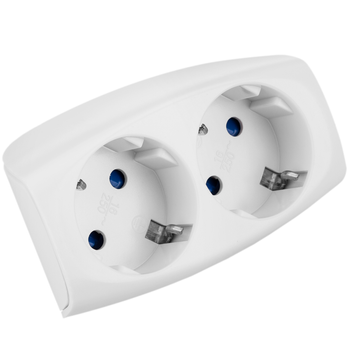 Clavija enchufe BeMatik schuko acodado macho blanco extra-plano para detrás  de muebles - Otros conectores - Los mejores precios