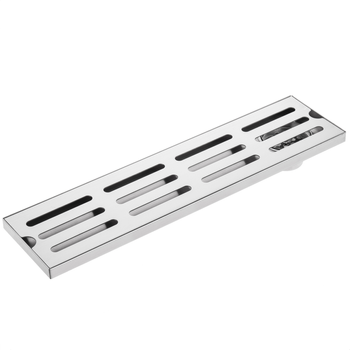 Primematik - Canaleta De Desagüe 40x10cm Con Rejilla En Acero Inoxidable Mate Ks42200