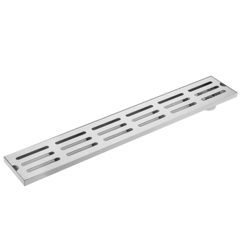 Primematik - Canaleta De Desagüe 60x10cm Con Rejilla En Acero Inoxidable Mate Ks42400