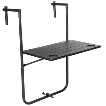 Primematik - Mesa Abatible De Metal Para Balcón 60x40cm Negro Kz15700 con  Ofertas en Carrefour