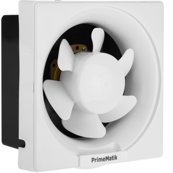 Primematik - Ventilador De Escape, Extractor De Aire 195x195 Mm Sin Tapa Con Sistema Antirretorno Para Baño Lavabo Cocina Trastero Garaje Kh35100