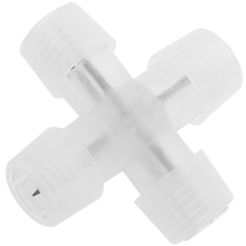 Primematik - Conector En Cruz Tubo-tubo De 2 Pin Para Cables De 1 Cm De Diámetro Con Protectores Y Fundas Termoretráctiles Nl07300