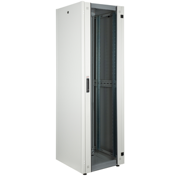 Rackmatic - Armario Rack 19'' De Pie 42u 600x600x1980mm Mobirack De Rackmatic Blanco Y Puerta De Cristal Templado Wl20700