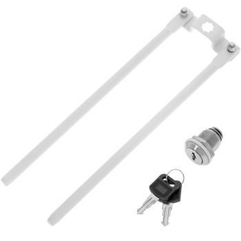 Rackmatic - Kit Montaje De Cerradura Para Armarios De Carga De 10 Ordenadores, Notebook O Tablet Blanco Wo06000