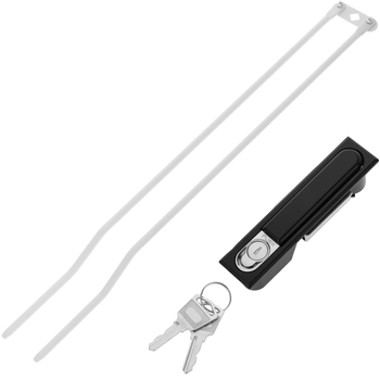 Rackmatic - Kit Montaje De Cerradura Para Armarios De Carga De 36 Ordenadores, Notebook O Tablet Blanco Wo06200