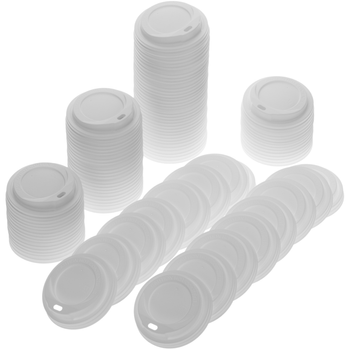 Primematik - Tapas Altas Herméticas Para Vasos De 240ml 100 Unidades Ik01500