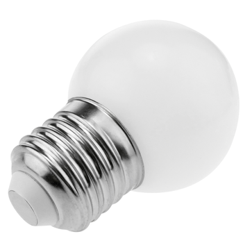 Bombilla LED bajo consumo de luz cálida con 230VAC 5 W E27 G45