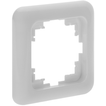 Bematik - Marco Para Mecanismos Empotrables 80x80mm Serie Term Color Blanco Me01900