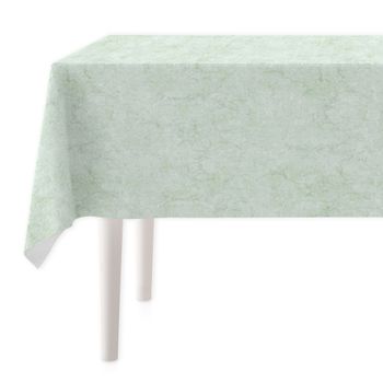 Vipalia Mantel Resinado Antimanchas Marmolado 140x140 Cm Verde