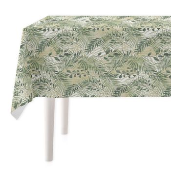 Vipalia Mantel Resinado Antimanchas Foliage Verde 140x140 Cm