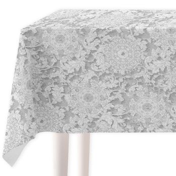 Vipalia Mantel Resinado Antimanchas Bohemia 140 X 200 Cm Gris