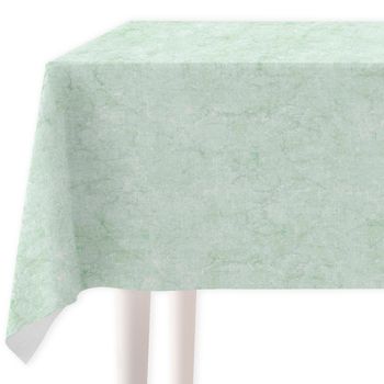 Vipalia Mantel Resinado Antimanchas Marmolado 140 X 250 Cm Verde