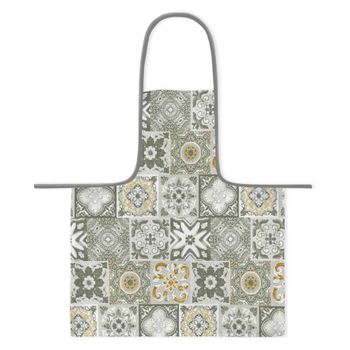 Vipalia Delantal 65x80 Cm Resinado Antimanchas Mosaic Gris