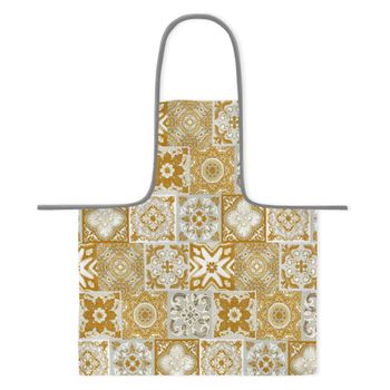 Vipalia Delantal 65x80 Cm Resinado Antimanchas Mosaic Amarillo