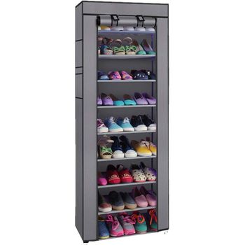 Zapatero Jazz 1 Puerta + 6 Baldas + Espejo Blanco 185,5x50,2x26,6 Cm con  Ofertas en Carrefour