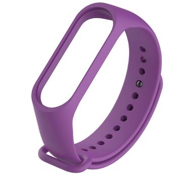 Correa Mi Band 3 Y 4 Morado Deporte Transpirable Running Repuesto