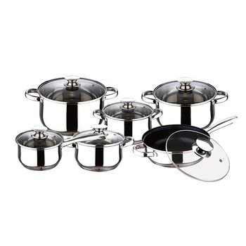 CAROTE Bateria de Cocina 12 Piezas, Sartenes Antiadherentes 24cm/28cm,  Ollas Cocina 4L/6,3L, Wok 28 cm, Juego de Sartenes Induccion con Tapas,  Espátula, Cuchara, Pinzas, Protector : : Hogar y cocina