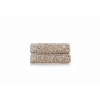 Pack 2 Taollas Tocador 30x50 Beige Algodón 600 Gr