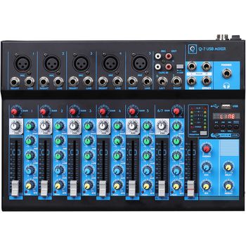 Mesa De Mezclas Oqan Mixer Q7 Mk2 Usb