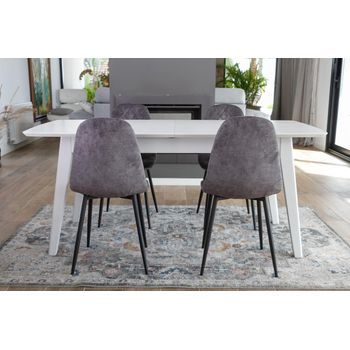 Clp Set De 2 Butacas De Salón Sugar Tela Gris 66x66x98 Cm con Ofertas en  Carrefour