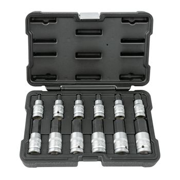 Set De 12 Piezas De 1/2" Punta Hexagonal