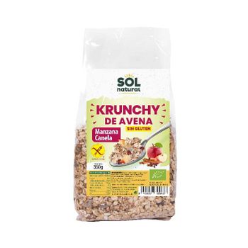 Krunchy Avena Manzana-canela Sin Gluten Bio 350g Sol Natural