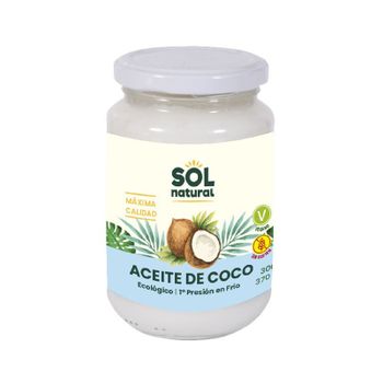 Aceite De Coco Virgen Extra Bio 370ml Sol Natural