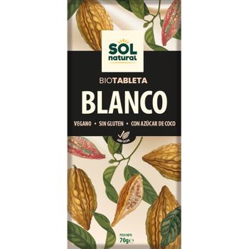 Tableta Chocolate Blanco Bio 70g Sol Natural