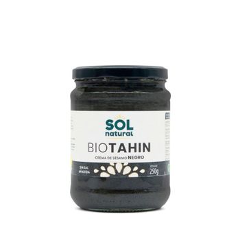 Tahin Negro Crema De Sesamo Negro Bio 250g Sol Natural