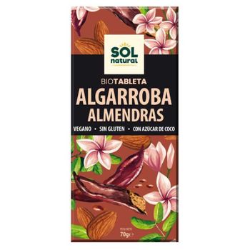 Tableta De Algarroba Con Almendras Bio 70g Sol Natural