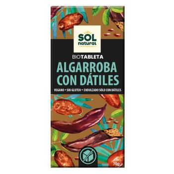 Tableta De Algarroba Con Datiles Bio 70g Sol Natural
