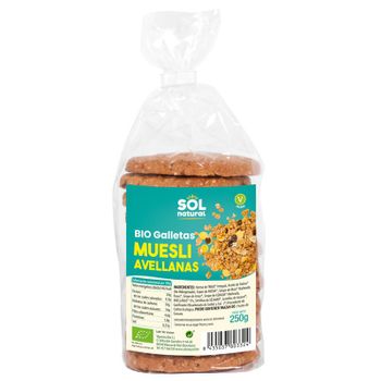 Galletas De Muesli Con Avellanas Bio 250g Sol Natural