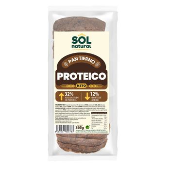 Pan De Molde Proteico Keto 365g Sol Natural