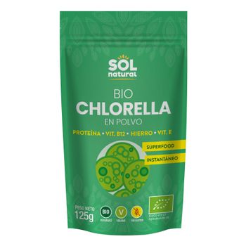 Chlorella En Polvo Bio Sol Natural 125 G