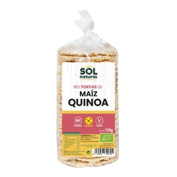 Tortas De Maiz Con Quinoa S/g Bio 120g Sol Natural