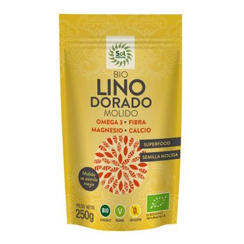 Semillas De Lino Dorado Molido Bio 250g Sol Natural