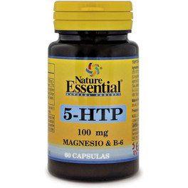 Nature Essential Triptofano 5-htp 100 Mg + Magnesio + B-6 60 Caps