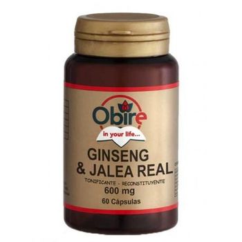 Ginseng Y Jalea Real 600 Mg Obire, 60 Cápsulas