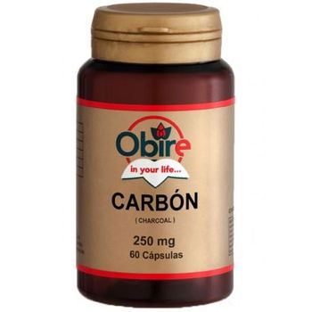 Carbón Activado Vegetal 250 Mg Obire, 60 Cápsulas