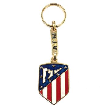 Llavero Escudo Atletico De Madrid Dorado