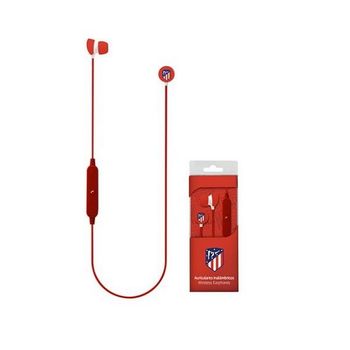 Auriculares Bluetooth Deportivos Con Micrófono Atlético Madrid Rojo