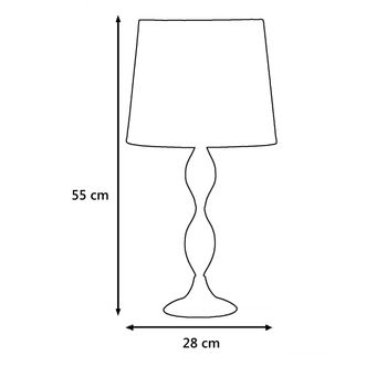 Sobremesa  Cromo Modelo Helecho 56 Cm(alto)28 Cm(ancho)28 Cm(largo)