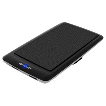 Cargador Qi + Powerbank 6000 Mah Carga Rápida Powergoo Minibatt Black - Negro