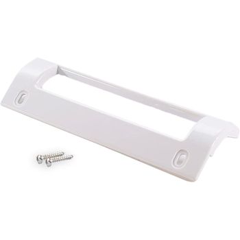 Recambio Tirador |093613| Compatible Con Frigorífico Balay, Bosch Con Tornillos Incluidos I Distancia Entre Agujeros 16cm I Altura 19,5cm I Color Blanco