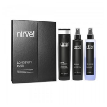 Nirvel Longevity Hair Complejo Regenerante Células Madre Set 3 Piezas