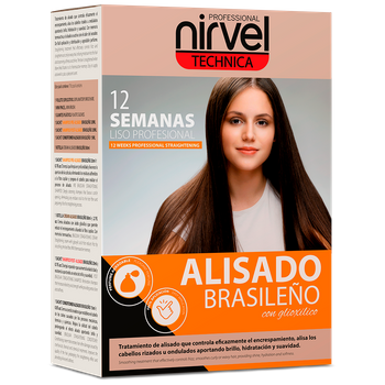 Nirvel Technica Alisado Brasileño Tratamiento Con Glioxílico Set 7 Piezas