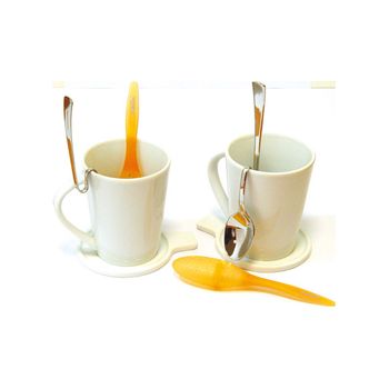 Taza Te Porcelana Set Duo Marca