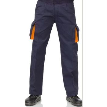 Pantalon Algodon Cargo Marino 56 Prga36am