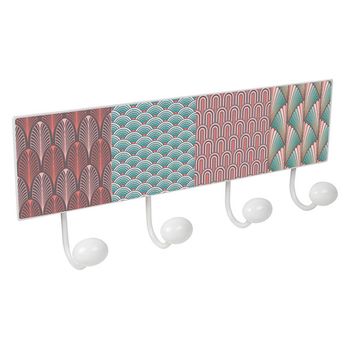 Percha Pared 4 Pomos Metal/porcelana Marca Nesu