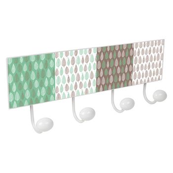 Percha Pared 4 Pomos Metal/porcelana Marca Nesu